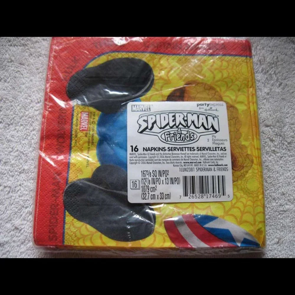 16 Marvel Spiderman & Friends Hallmark Party Express Luncheon Napkins 2 Ply USA